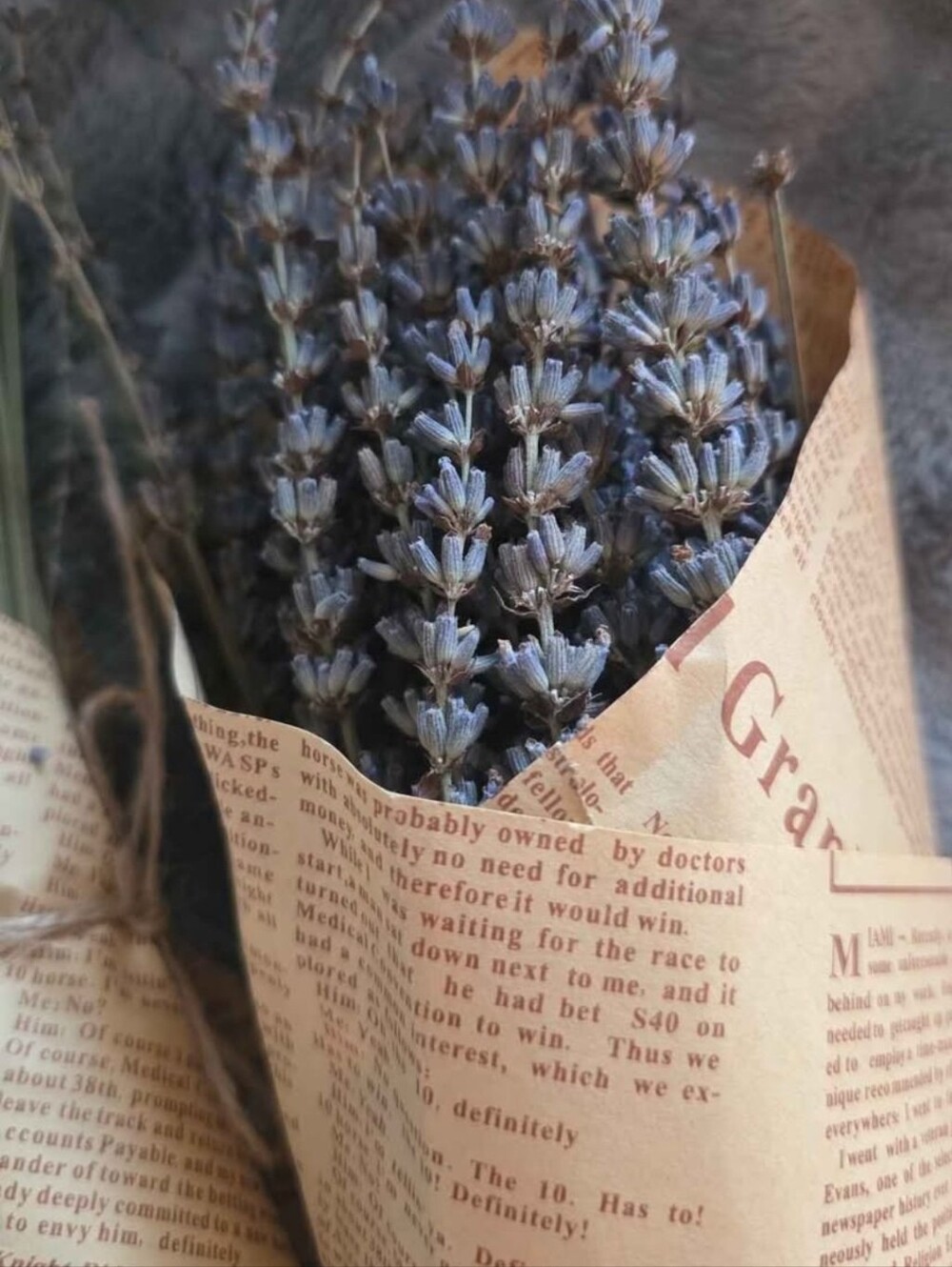 Dried Lavender Bouquet - Natural Purple